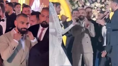 محمد حماقي احرج محمد صلاح في حفل زفاف محمد هاني 
